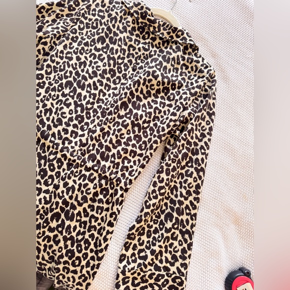 SOMETHING NAVY Brown Leopard Print Swim Coverup Robe Kimono Wrap - Picture 11 of 14